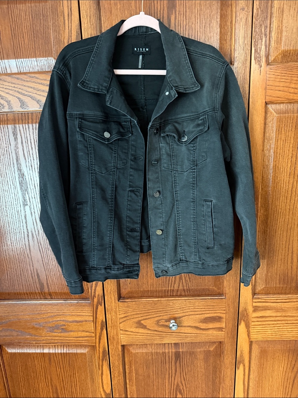 Black Women’s Jean jacket- Classic Black Denim